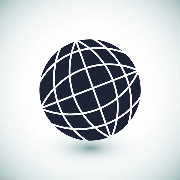 Globe flat Icon — Stock Vector