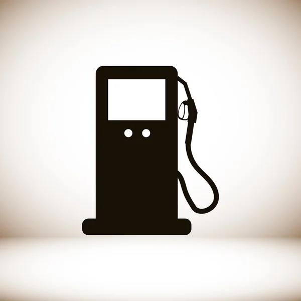 Icône plate de gaz — Image vectorielle