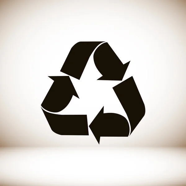 Ikona znak recyklingu — Wektor stockowy