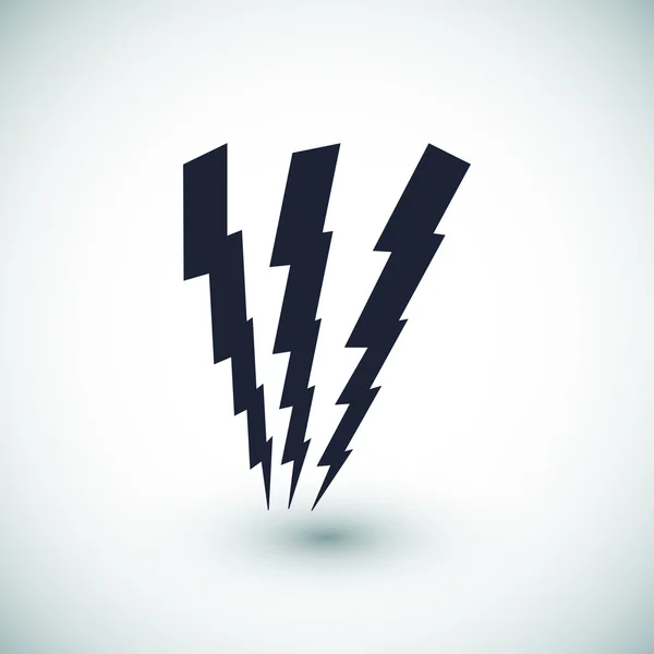 Lightning platte pictogram — Stockvector