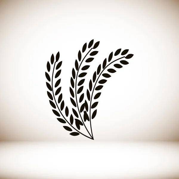 Płaskie ikona pszenicy — Wektor stockowy