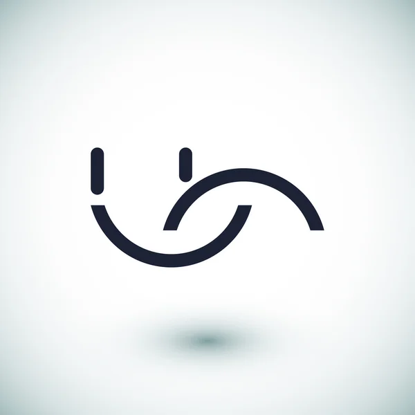 Smile flat icon Royalty Free Stock Vectors