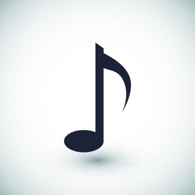 müzik notası düz simgesi