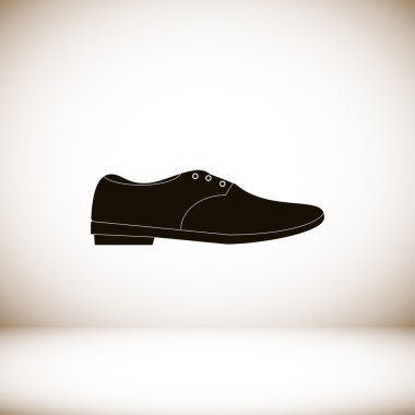 Ayakkabı düz simgesi