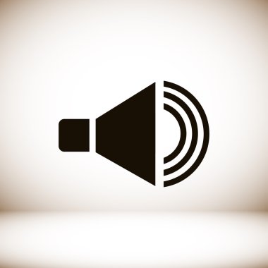 düz hoparlör simgesi