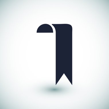 yer işareti kurdele simgesi