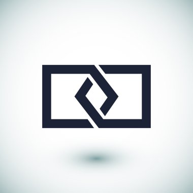 düz bağlantı simgesi