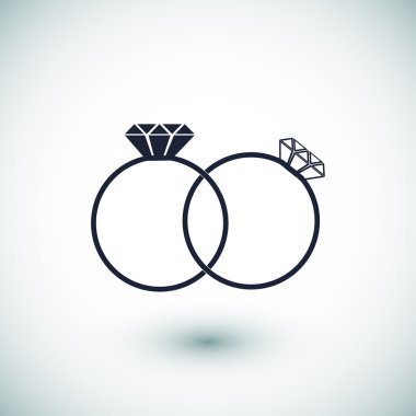 elmas yüzük simgesi