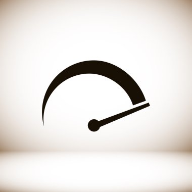 hız göstergesi düz simgesi