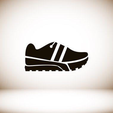 Ayakkabı düz simgesi