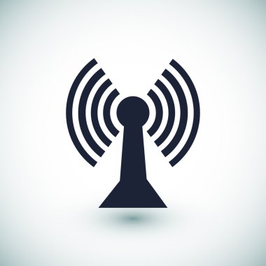 Comunication düz simgesi