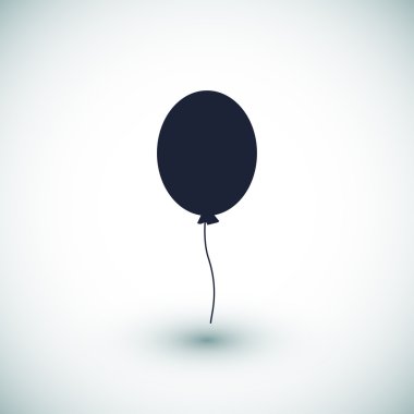 Balon düz simgesi