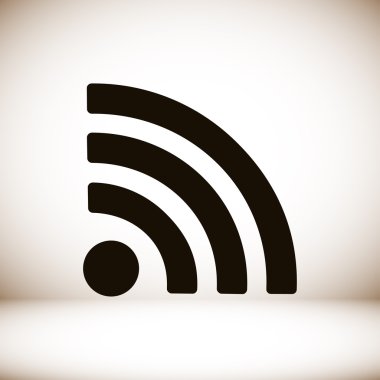 Podcast düz simgesi