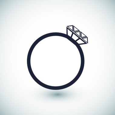 Elmas yüzük simgesi