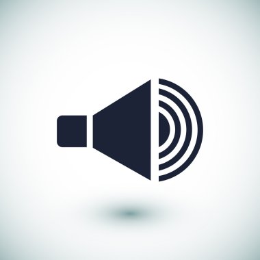 düz hoparlör simgesi