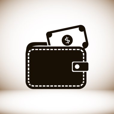 Doları düz simgesi