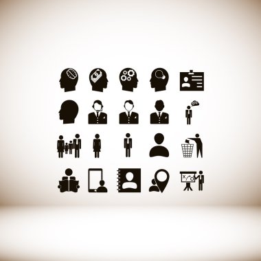  İşadamı Düz Simge