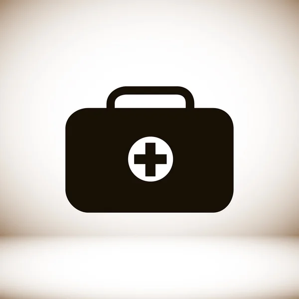 Tıp çanta düz simgesi — Stok Vektör