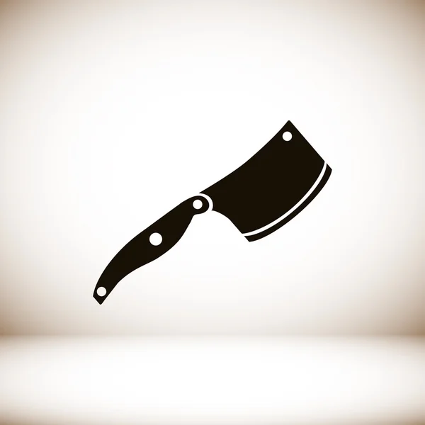 Cuchillo Icono plano — Vector de stock