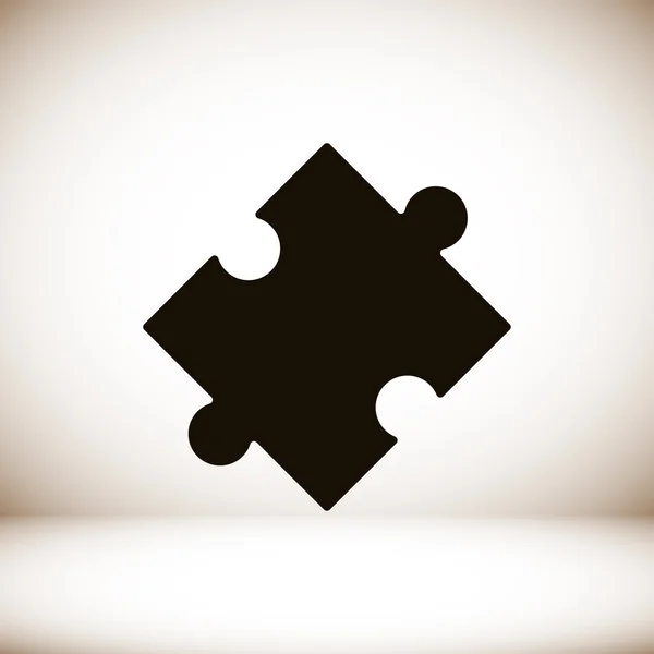 Puzzel platte pictogram — Stockvector