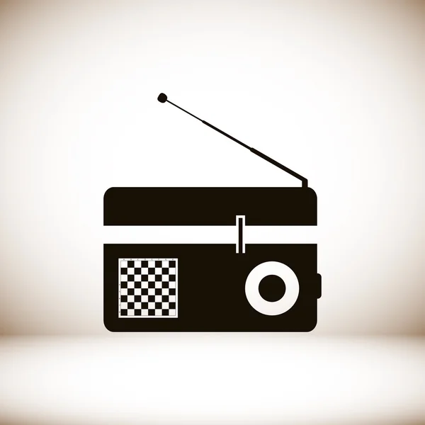 Retro radio pictogram — Stockvector