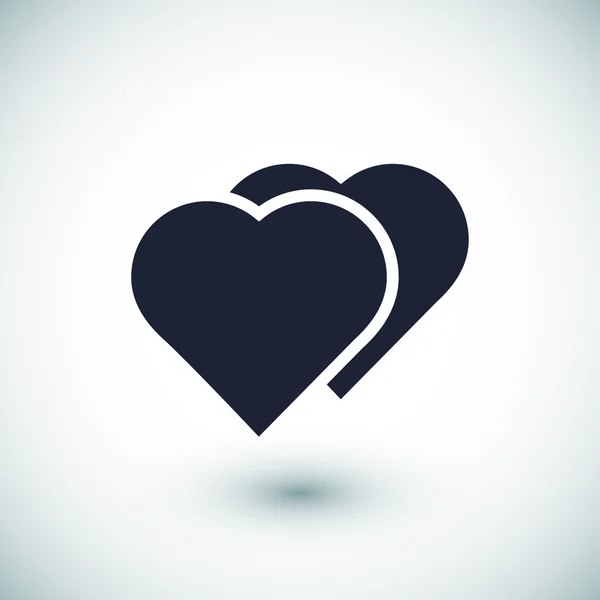 Heart flat icon — Stock Vector