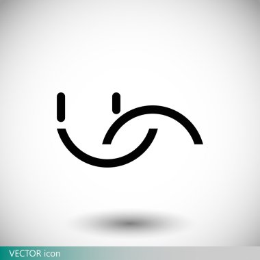 gülümseme düz simgesi