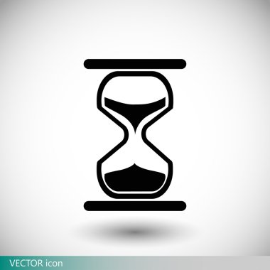 kum saati düz simgesi