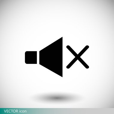 siyah hoparlör simgesini