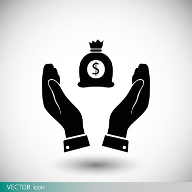 Ekibimizi çanta para simgesinin