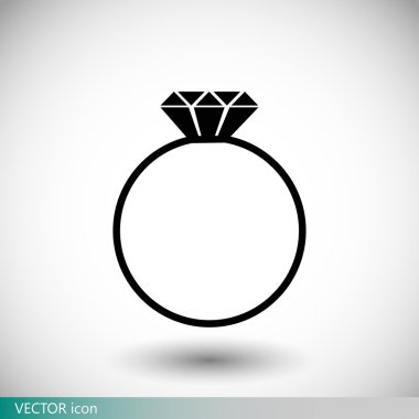 elmas simgesi ile halka