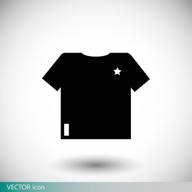 Yıldız simgesi ile t-shirt