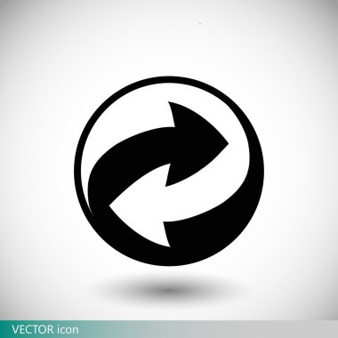 geri dönüşüm işareti simgesi