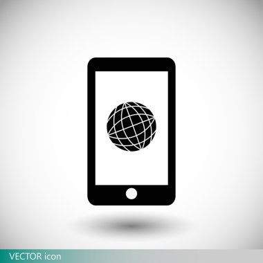 küre simgesiyle Smartphone