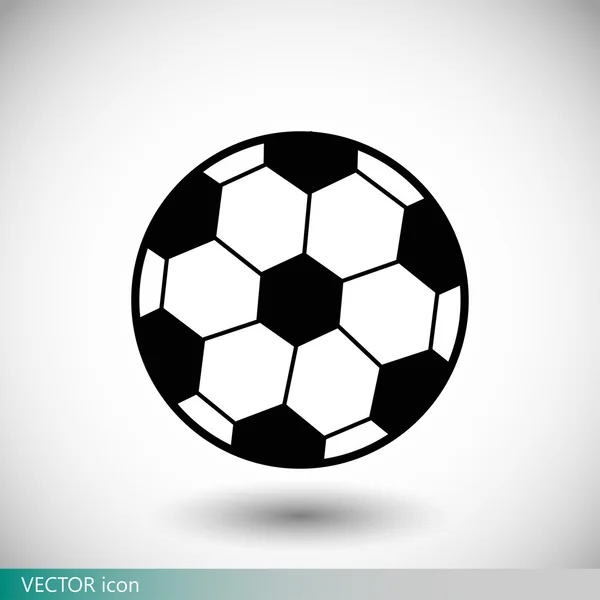 Icône de ballon de football classique — Image vectorielle