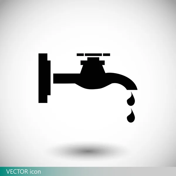 Icono del grifo de agua — Vector de stock