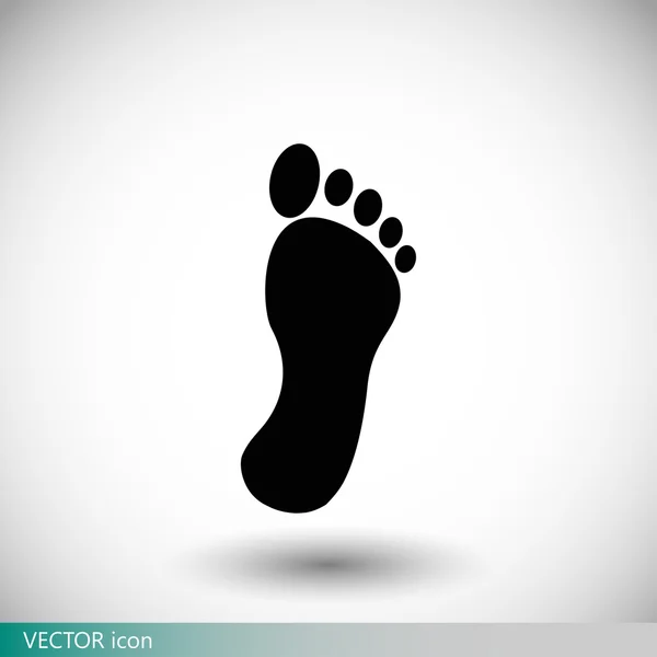 Human footprints icon — Stock Vector