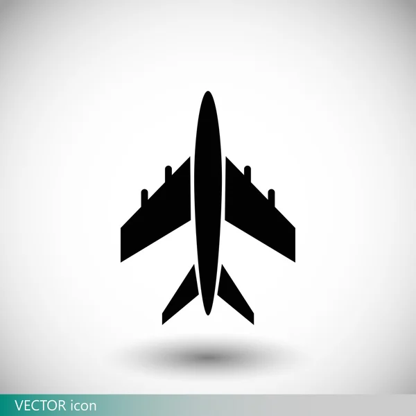 Passagierflugzeug-Symbol — Stockvektor