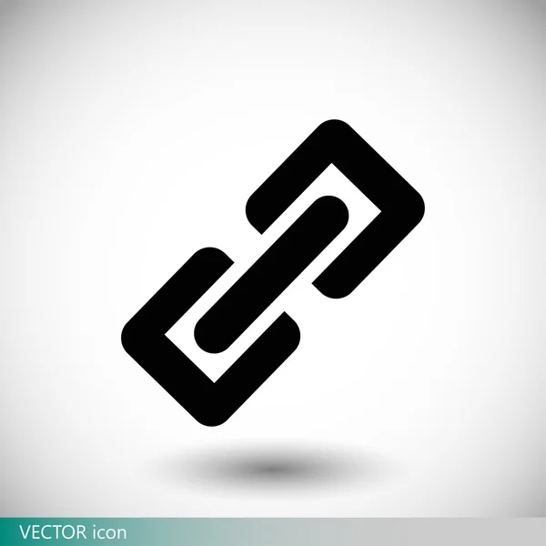 Link single icon — Stock Vector