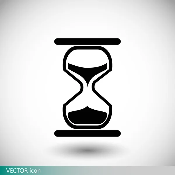 Homokóra lapos ikon — Stock Vector