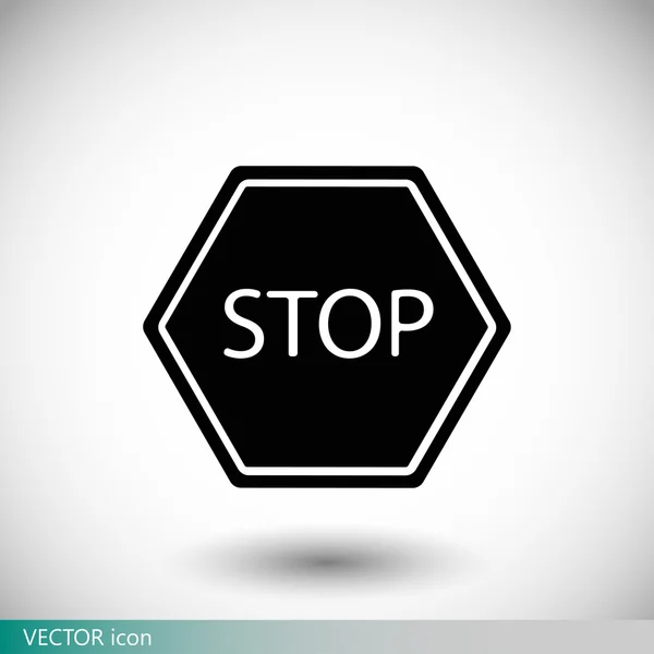 Icône stop sign — Image vectorielle