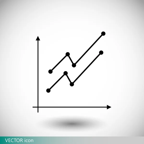 Diagram diagram Ikon — Stock vektor