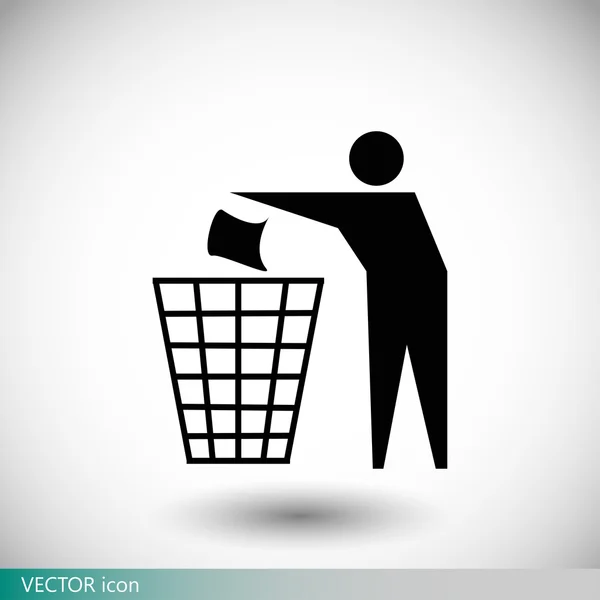 Symbol für Recycling-Zeichen — Stockvektor