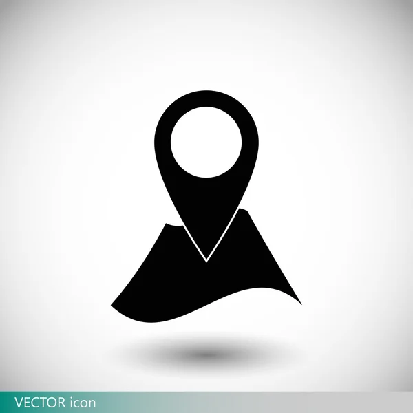 Pin on map icon — Stock Vector