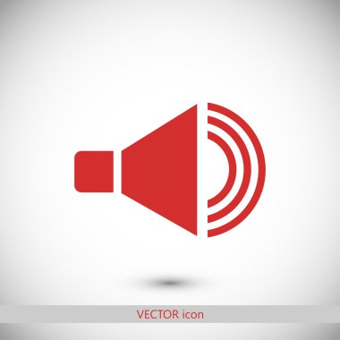 hoparlör simgesi illüstrasyon