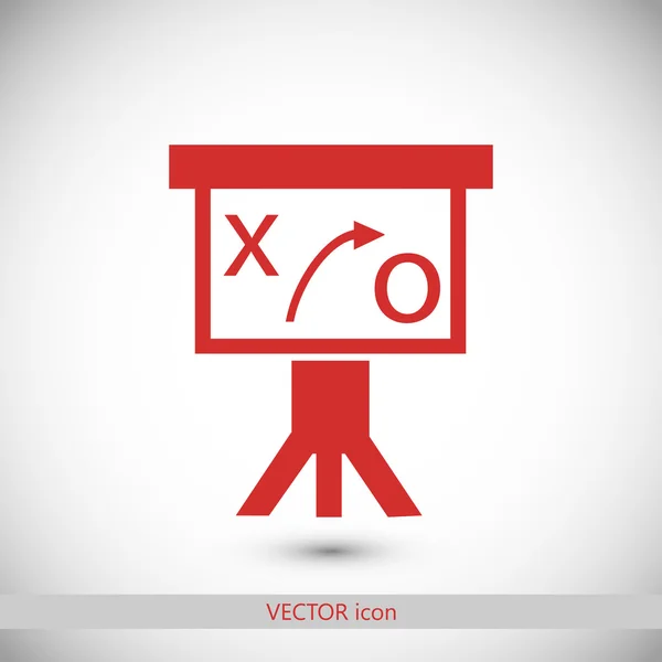 Иллюстрация значка презентации — стоковый вектор