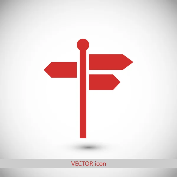 Obrázek ikony rozcestník — Stockový vektor