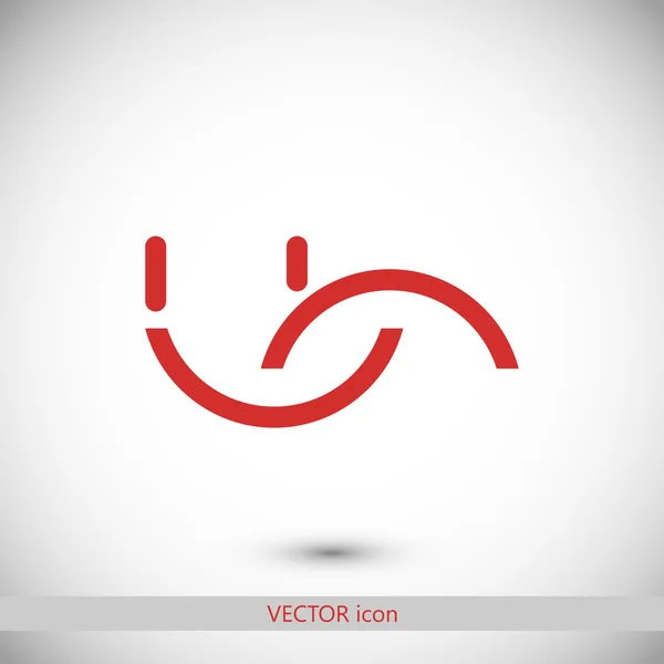 Ilustração do ícone do sorriso —  Vetores de Stock