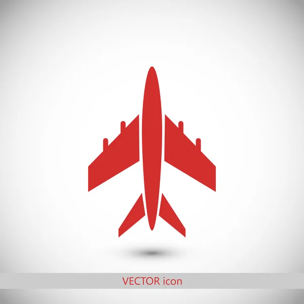 Symbolbild Flugzeug — Stockvektor
