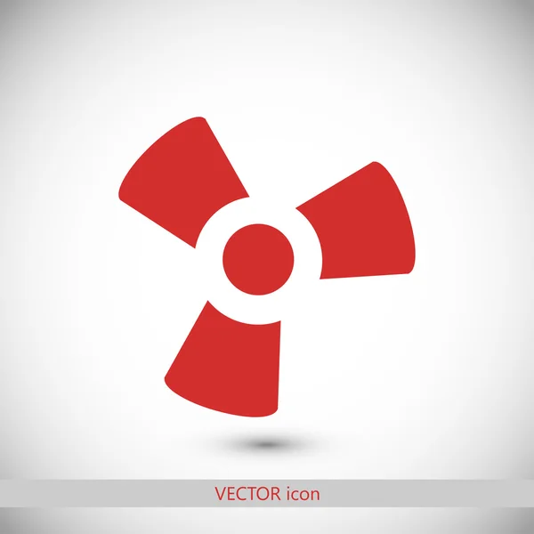 Ikona ventilátor a vrtule — Stockový vektor
